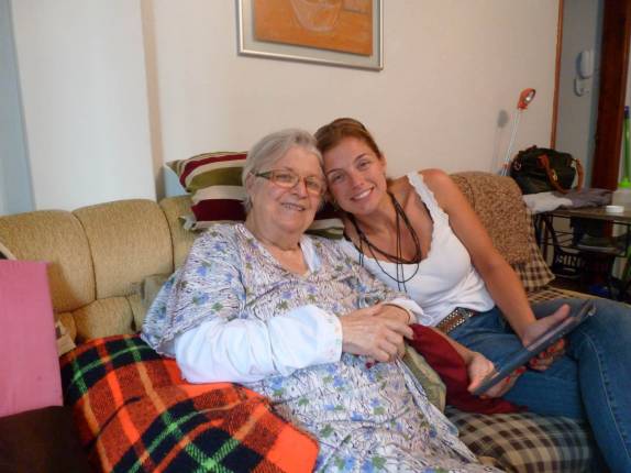 Revendo a vó Odila, em Curitiba, no Paraná